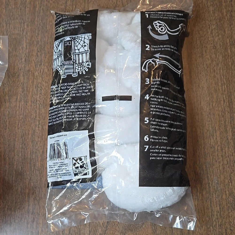 Spider Web and Spooky‎ Cloth Decoration Bundle - 3 Pieces